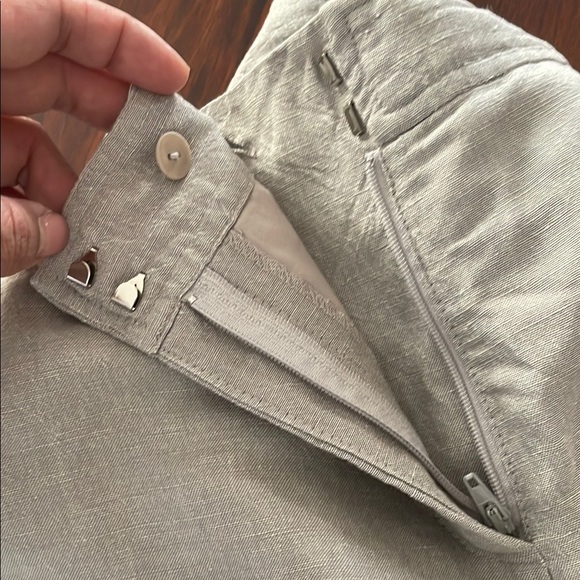 Eileen Fisher Linen Capri bottom in petite large - Picture 4 of 4